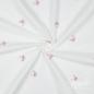 Preview: 0,5 MTR. ♥ BUTTERFLY FLIEDER GESTICKT MUSSELIN ♥