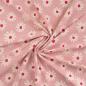 Preview: 0,50 MTR. ♥ DAISIES ROSE MELANGE JERSEY ♥
