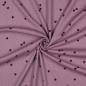 Preview: 0,5 MTR. ♥ RIPPSTRICK JERSEY HERZCHEN - MAUVE ♥
