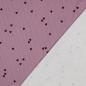 Preview: 0,5 MTR. ♥ RIPPSTRICK JERSEY HERZCHEN - MAUVE ♥