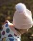 Preview: 0,5 MTR. ♥ DOTS REGENJACKEN STOFF PASTELL PUNKTE NATUR ♥