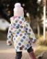 Preview: 0,5 MTR. ♥ DOTS REGENJACKEN STOFF PASTELL PUNKTE NATUR ♥