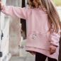 Preview: 0,5 MTR. ♥ Doubelface Baumwollfleece APRICOT MELANGE - 100% Baumwolle ♥