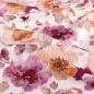 Preview: 0,5 MTR.   ♥ SOFT FRENCH TERRY FLOWERS AUBERGINE ♥