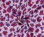 Preview: 0,5 MTR. ♥ MUSSELIN LEO FLIEDER/ROT ♥