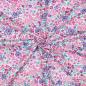 Preview: 0,5 MTR. FLOWERS LILA/ROSE BAUMWOLL POPELINE