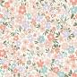 Preview: 0,50 MTR. ♥ BLOSSOM PASTELL LOVE JERSEY ♥
