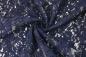 Preview: 0,5 MTR. ♥ SPITZE BLüTeNTRAUM - NAVY - Spitzenstoff ♥