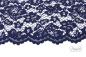 Preview: 0,5 MTR. ♥ SPITZE BLüTeNTRAUM - NAVY - Spitzenstoff ♥