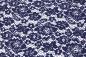 Preview: 0,5 MTR. ♥ SPITZE BLüTeNTRAUM - NAVY - Spitzenstoff ♥
