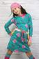 Preview: 1 MTR. ♥JERSEY VOLANT RüSCHE - OCKER/SENF - 30mm ♥