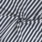 Preview: 0,5 MTR. ♥ RIPPSTRICK JERSEY STREIFEN NAVY ♥