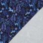 Preview: 0,5 MTR. WINTERWALD LILA/ROYAL BLAU FRENCH TERRY