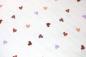 Preview: 0,5 MTR. ♥ STEPPSTOFF HERZEN MULTICOLOR ♥