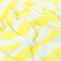 Preview: 0,5 MTR. ♥ FROTTEE BLOCKSTREIFEN BUTTERMILK YELLOW - 100% BAUMWOLLE  ♥