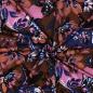 Preview: 0,5 MTR. AUTUMN BLOOMS BRAUN/LILA - FRENCH TERRY