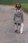 Preview: 0,5 MTR.  BAUMWOLL GROBSTRICK HELLGRAU - STRICKSTOFF