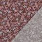 Preview: 0,5 MTR.♥ BLÜTENMEER BEERE BAUMWOLL POPELINE ♥