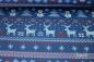 Preview: 0,5 MTR. ♥ WeiHNACHTSTRAUM  NAVY EIGENPRODUKTION ♥