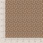 Preview: 0,5 MTR. NATURAL DOTS BRAUN - SOFT SWEAT