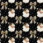Preview: 0,5 MTR. X-MAS LEO BOWS SANTA - SOFT SWEAT