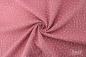 Preview: 0,5 MTR. ♥ PüNKTCHEN DouBLE GAUZE - ALTROSA/WeiSS - Baumwollstoff ♥