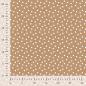 Preview: 0,5 MTR. NATURAL DOTS CARAMEL - SOFT SWEAT
