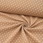 Preview: 0,5 MTR. NATURAL DOTS CARAMEL - SOFT SWEAT