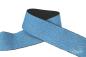 Preview: 1 MTR. Soft Glitzer Gummiband 40mm EISBLAU