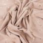 Preview: 0,50 MTR. ♥ GOLDEN BLUSH FOIL TAUPE JERSEY ♥