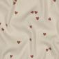 Preview: 0,5 MTR. ♥ RIPPSTRICK JERSEY HERZCHEN - NATUR ♥