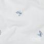 Preview: 0,5 MTR. ♥ BUTTERFLY JEANS GESTICKT MUSSELIN ♥