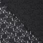 Preview: 0,5 MTR. ♥ Elastische Spitze BLUMEN - SCHWARZ  - Spitzenstoff ♥