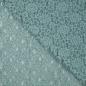 Preview: 0,5 MTR. ♥ Elastische Spitze BLUMEN - DUSTY MINT - Spitzenstoff ♥