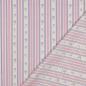 Preview: 0,5 MTR.♥  FLOWERS & STRIPES ROSA FLIEDER BAUMWOLL POPELINE ♥