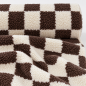 Preview: 0,5 MTR. ♥ LEO TEDDY COZY SQUARES SCHOKO ♥