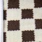 Preview: 0,5 MTR. ♥ LEO TEDDY COZY SQUARES SCHOKO ♥