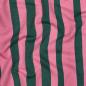 Preview: 0,5 MTR.  STREIFEN STRIPES PINK/GRÜN FRENCH TERRY