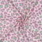 Preview: 0,5 MTR. ♥ FUNKY LEO HELLROSE-LIME-PINK - MUSSELIN ♥