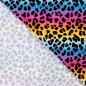 Preview: 0,50 MTR. LEO RAINBOW MULTI COLOR STRIPES - FRENCH TERRY
