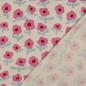 Preview: 0,5 MTR. ♥ RIPPSTRICK RETRO BLOOM DAISIES PINK JERSEY  ♥