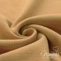 Preview: 0,5 MTR.  WAFFEL STRICKJERSEY 100% BAUMWOLLE - CuRRY