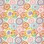 Preview: 0,5 MTR. ♥ MuSSELIN MULTICOLOUR SUNFLOWERS ♥
