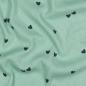 Preview: 0,5 MTR. ♥ RIPPSTRICK JERSEY HERZCHEN - MINT ♥