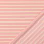 Preview: 0,5 MTR. ♥ PUNTA DI ROMA STREIFEN ROSA/NATUR
