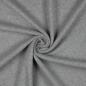 Preview: 0,5 MTR. ♥ Doubelface Baumwollfleece HELLGRau MELANGE - 100% Baumwolle ♥