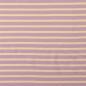 Preview: 0,5 MTR. ♥ PUNTA DI ROMA STREIFEN FLIEDER/NATUR