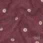 Preview: 0,5 MTR. ♥ DAISIES TEDDY  ALTMAUVE/AUBERGINE ♥