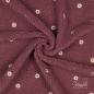 Preview: 0,5 MTR. ♥ DAISIES TEDDY  ALTMAUVE/AUBERGINE ♥