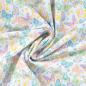 Preview: 0,5 MTR. PASTELL COLOURFUL SCHMETTERLINGE BAUMWOLLE